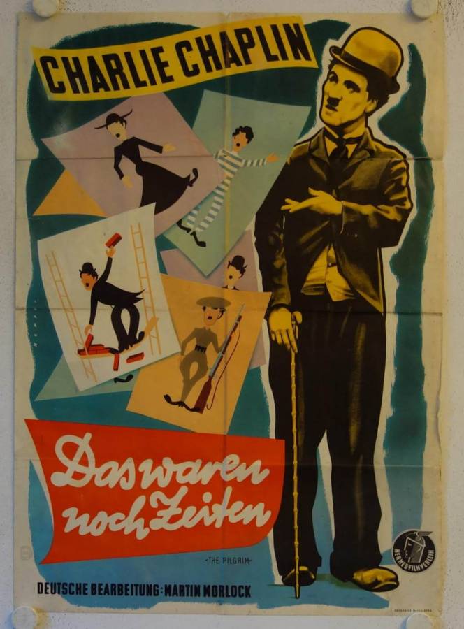 Charlie Chaplin Shorts Program original release german movie poster